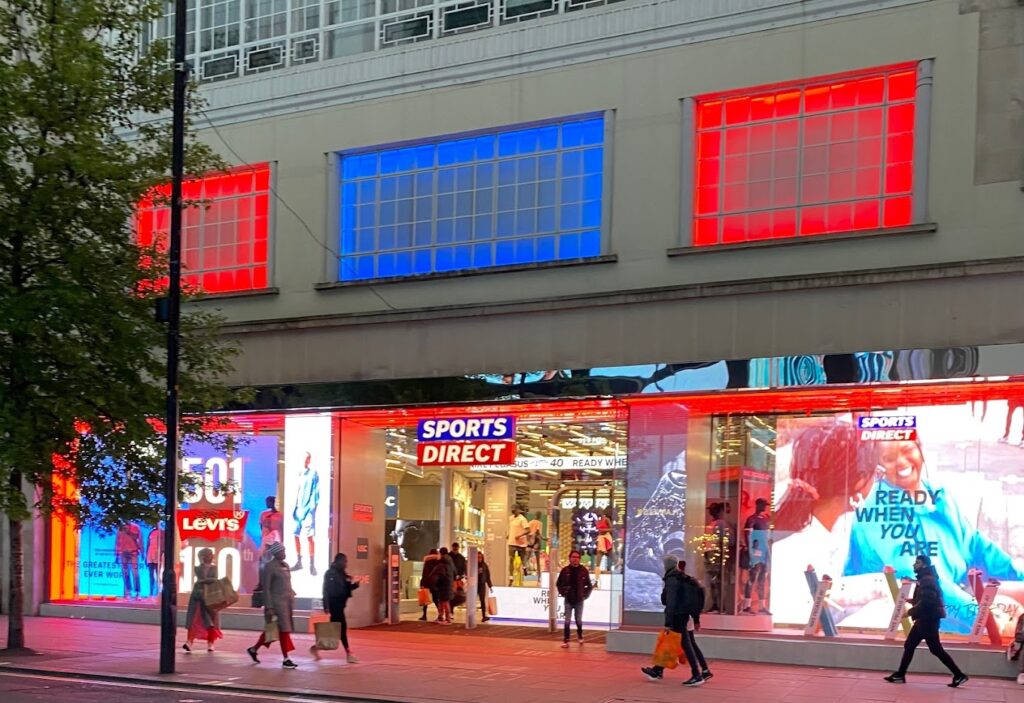 Sports direct in Fitzrovia