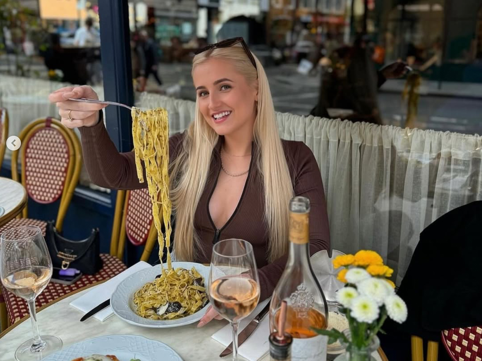 Enjoying food in Fitzrovia Quarter