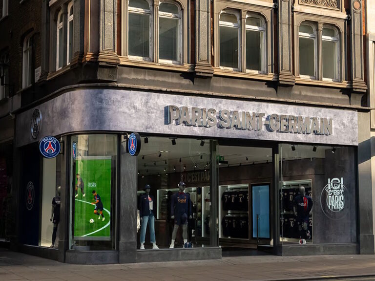 PSG store front in Fitzrovia Quarter