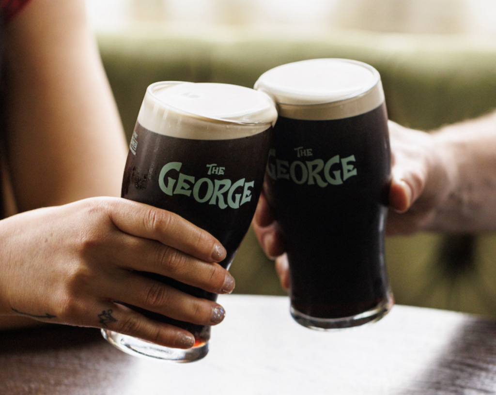 The George's well-poured Guinness