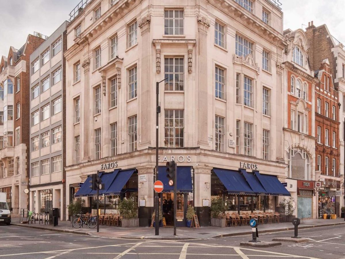 faros restaurant on great portland street