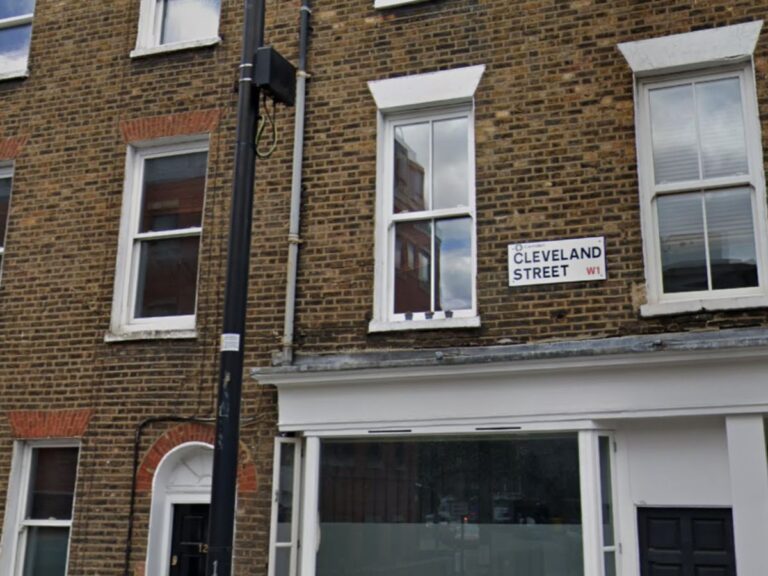 Cleveland Street in Central London