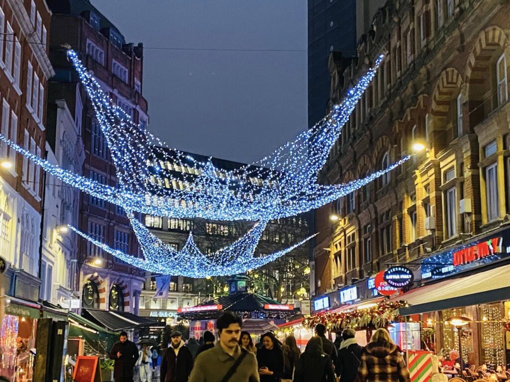 leicester square christmas lights