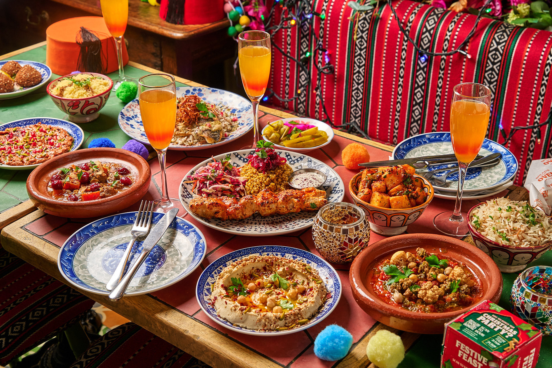 Yalla Yalla festive feast in Fitzrovia Quarter